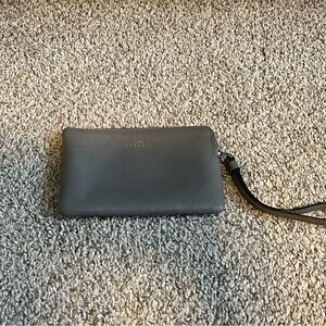 Gray Coach wristlet